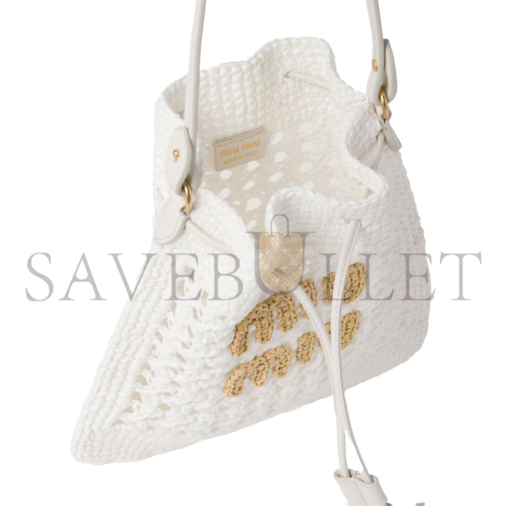 MIU MIU WOVEN RAFFIA BAG 5ND016 (23*20cm)